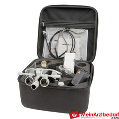 HEINE LoupeLight2 Set - HR 2.5x Binokularlupe 340mm + S-FRAME + mPack mini.