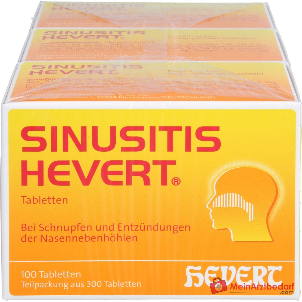 Hevert Sinusitis Tabletten, 300 stuks.