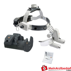 HEINE ML4 LED HEADLIGHT MIT HR / HRP BINOKULARLUPEN 4x/340mm.