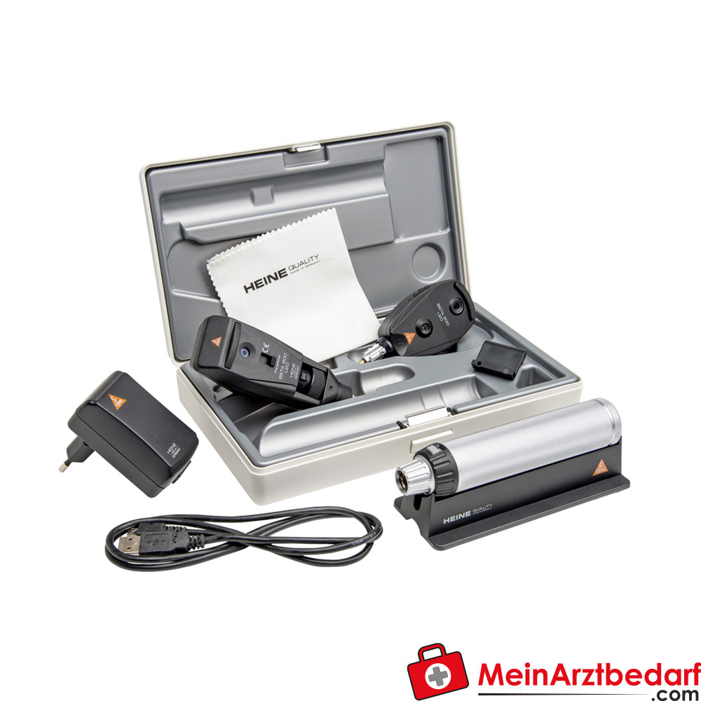 HEINE BETA 200 LED Strich-Skiaskop mit BETA4 USB Ladegriff/BETA4 NT Ladegriff.