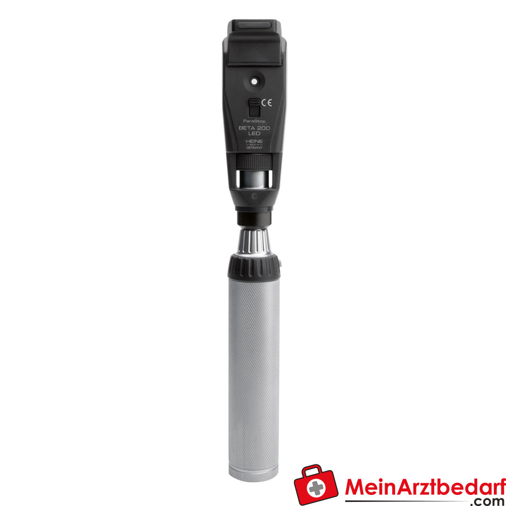 HEINE BETA 200 LED Strich-Skiaskop mit BETA4 USB Ladegriff/BETA4 NT Ladegriff.