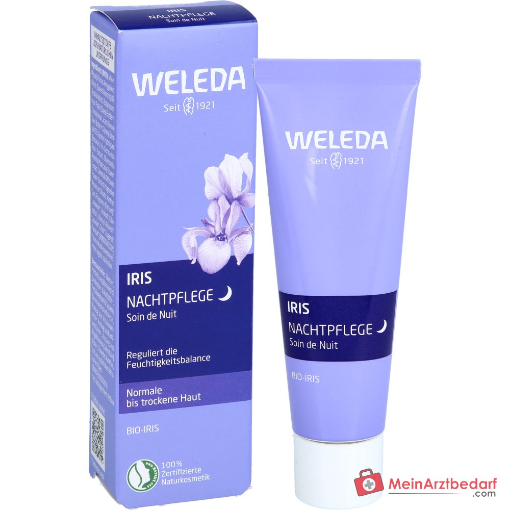 Crème de nuit à l'iris Weleda, 30 ml