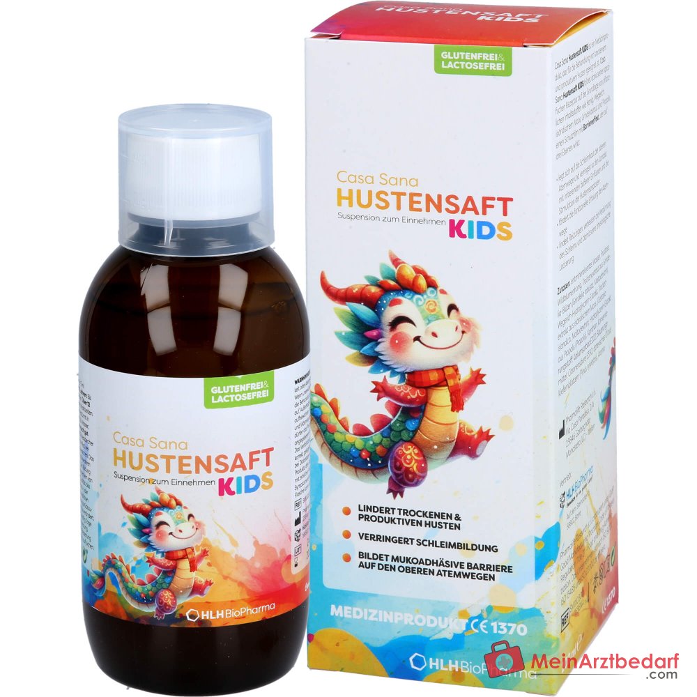 Casa Sana Hoestsiroop Kinderen met honing, weegbree & propolis 200 ml