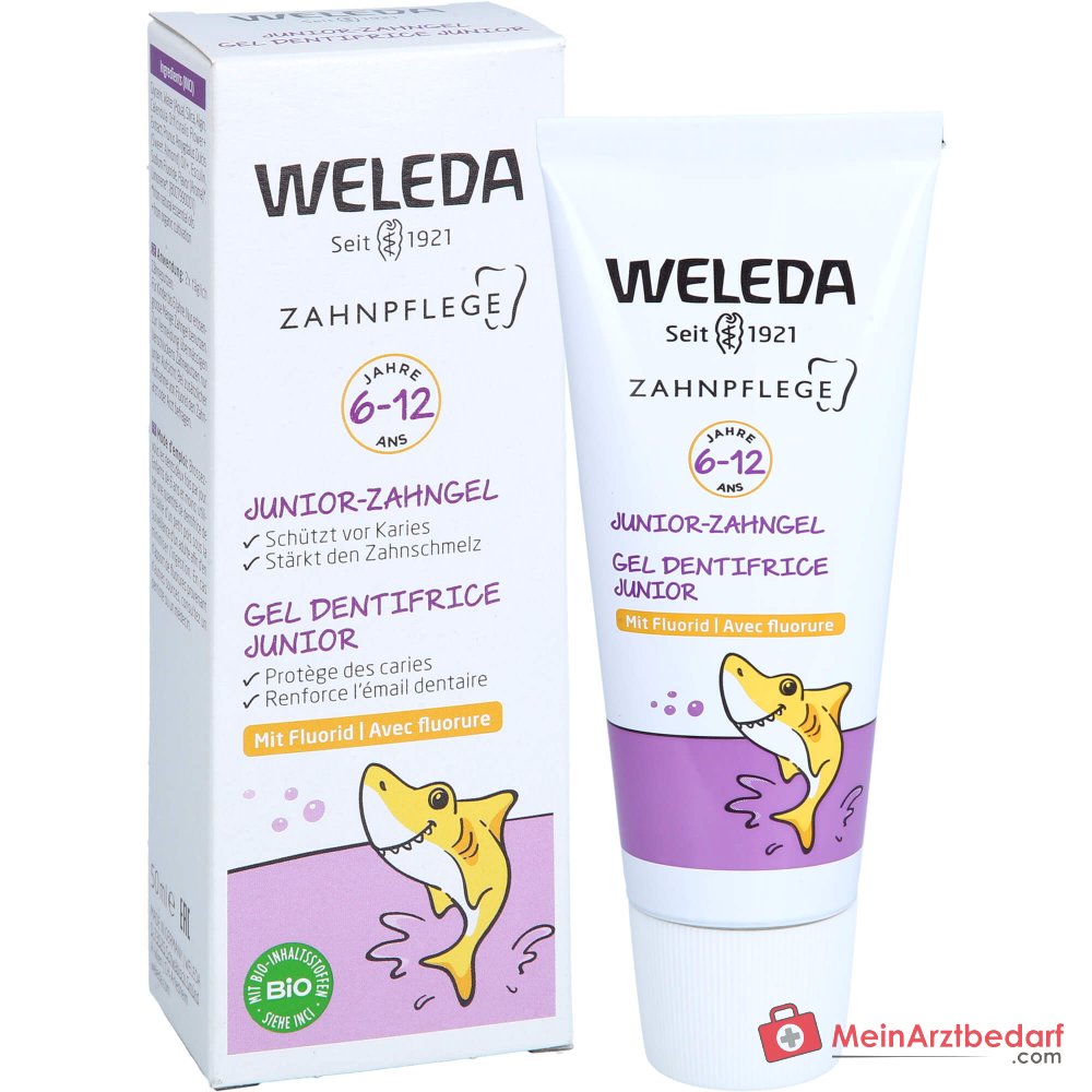 Żel do zębów Weleda Junior z fluorkiem fluorek sodu, 50 ml