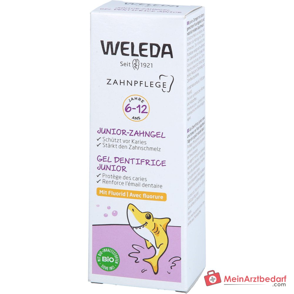 Żel do zębów Weleda Junior z fluorkiem fluorek sodu, 50 ml
