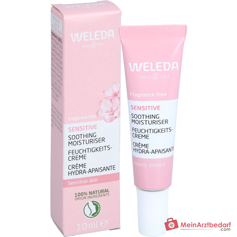 Weleda Krem nawilżający dla skóry wrażliwej z migdałem, 10 ml