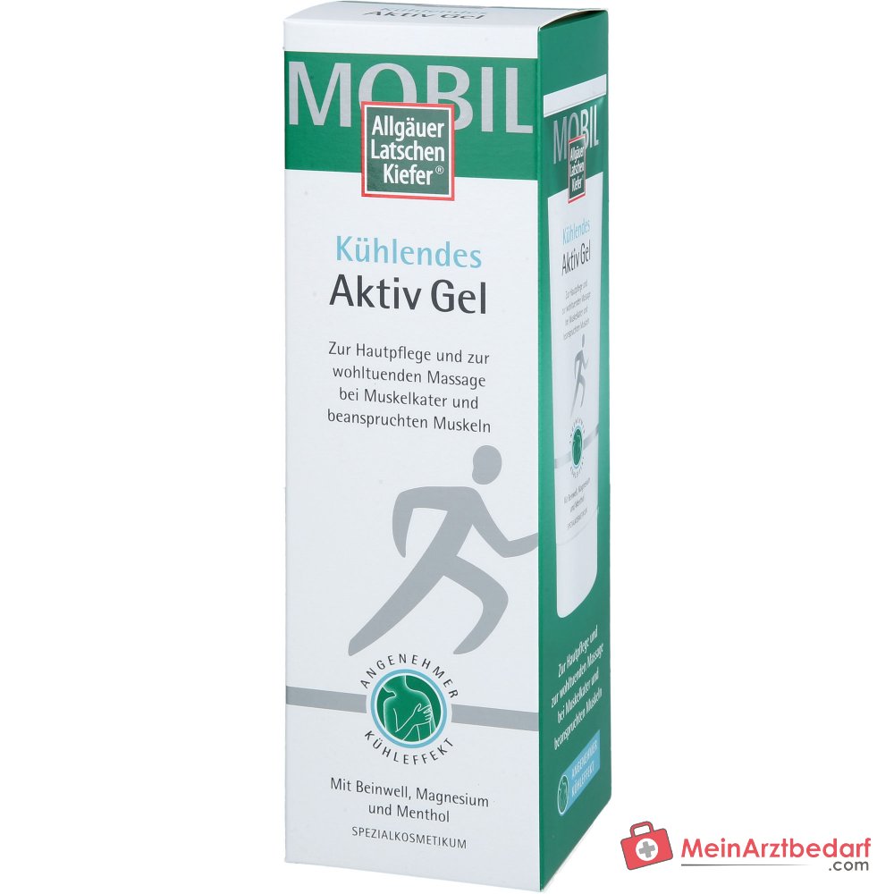 Allgäuer Latschenkiefer Kühlendes Aktiv Gel Menthol / Beinwell / Arnika / Campher / Magnesium / Panthenol Gel, 200 ml.