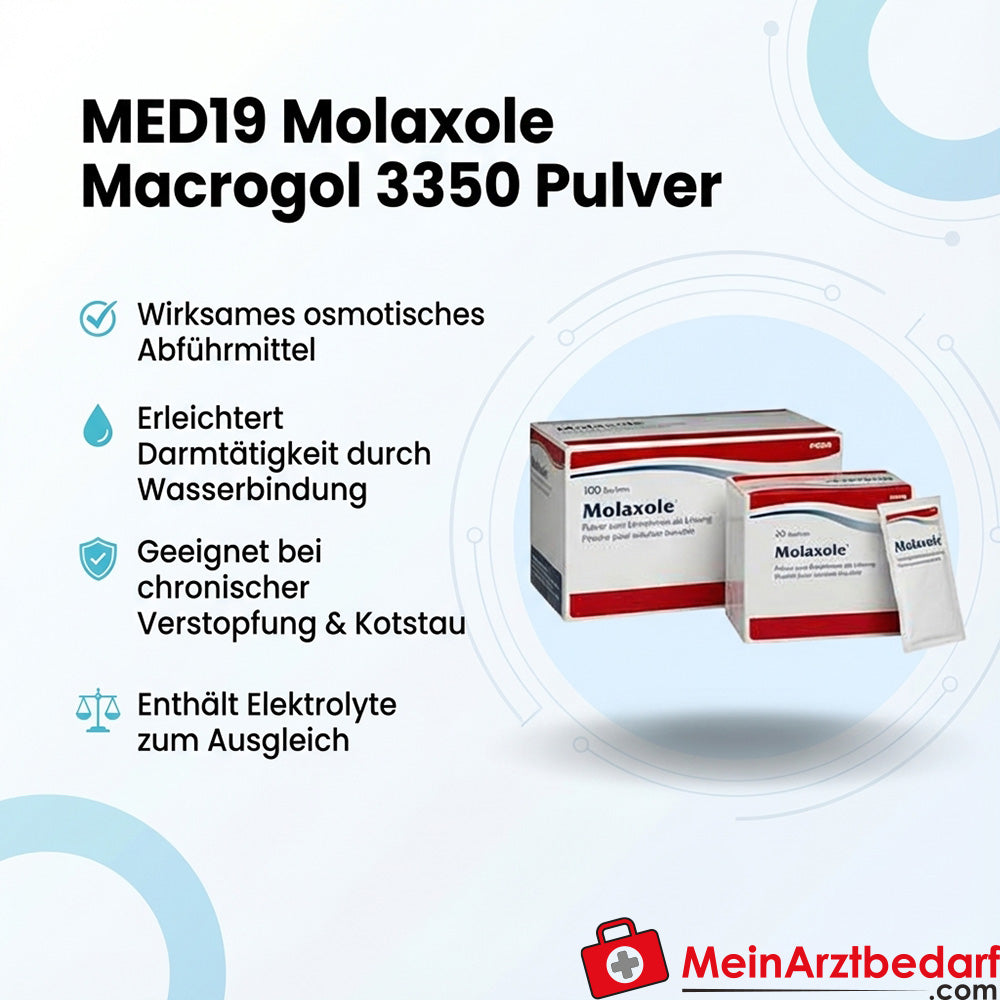 MED19 Molaxole Macrogol 3350 Pulver 100 Beutel Abführmittel