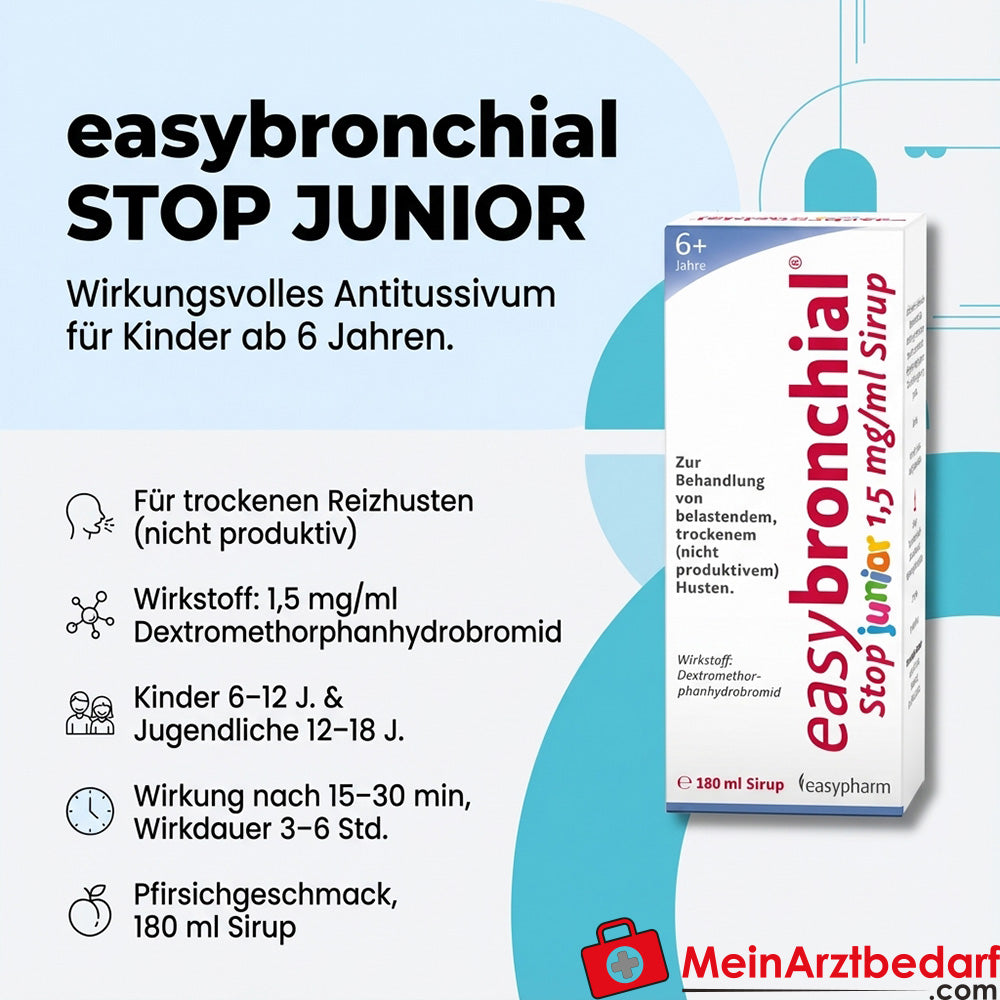 easypharm easybronchial STOP JUNIOR Hustensirup 15 mg/ml 180 ml
