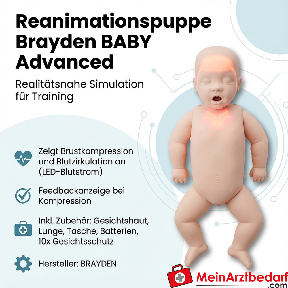 BRAYDEN Baby Geavanceerde reanimatiepop