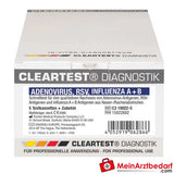 Cleartest Adenovirus, RSV und Influenza A+B Kombitest.