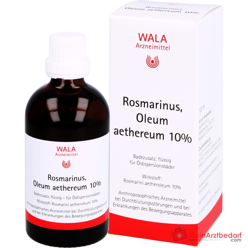 WALA Rosmarinus Oleum aethereum 10% Aceite de Romero aditivo para baño, 100 ml