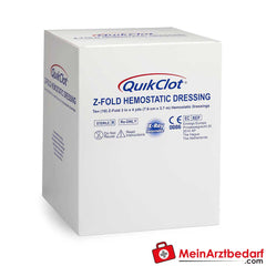 QuikClot Z-Fold hämostatische Wundauflage.