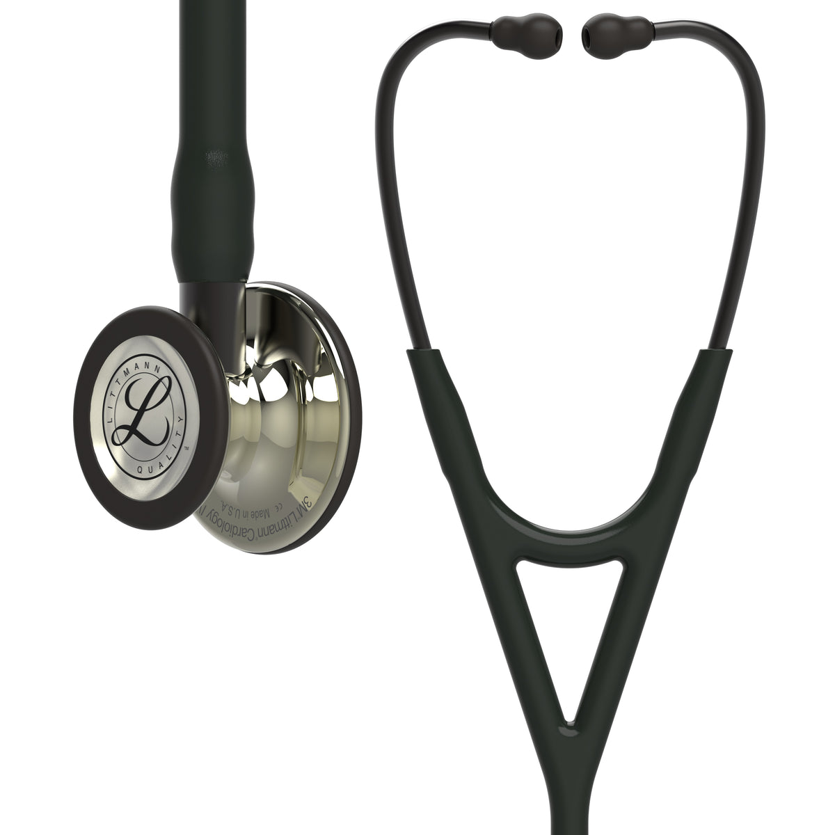 Stetoskop Littmann Cardiology IV, stal nierdzewna, podwójna częstotliwość, dla dorosłych i dzieci, edycja szampańska