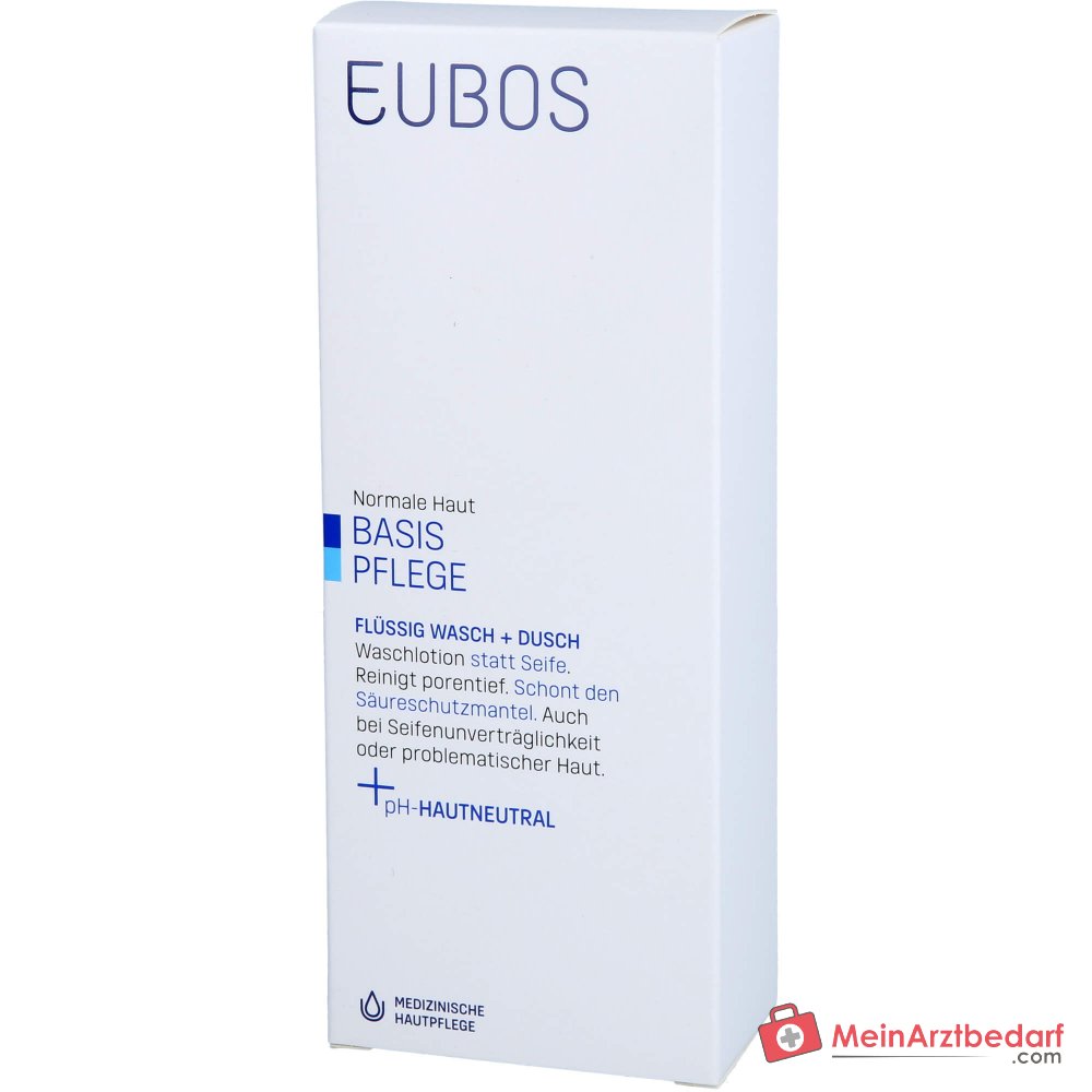 Eubos Basis Pflege Flüssig Wasch + Dusch, 200 ml.