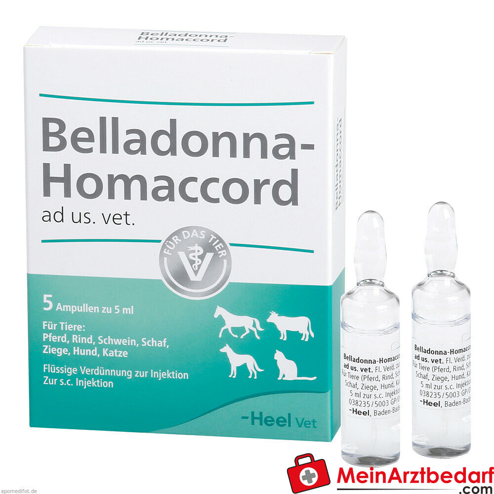 Belladonna homaccord vet, 5 fiale