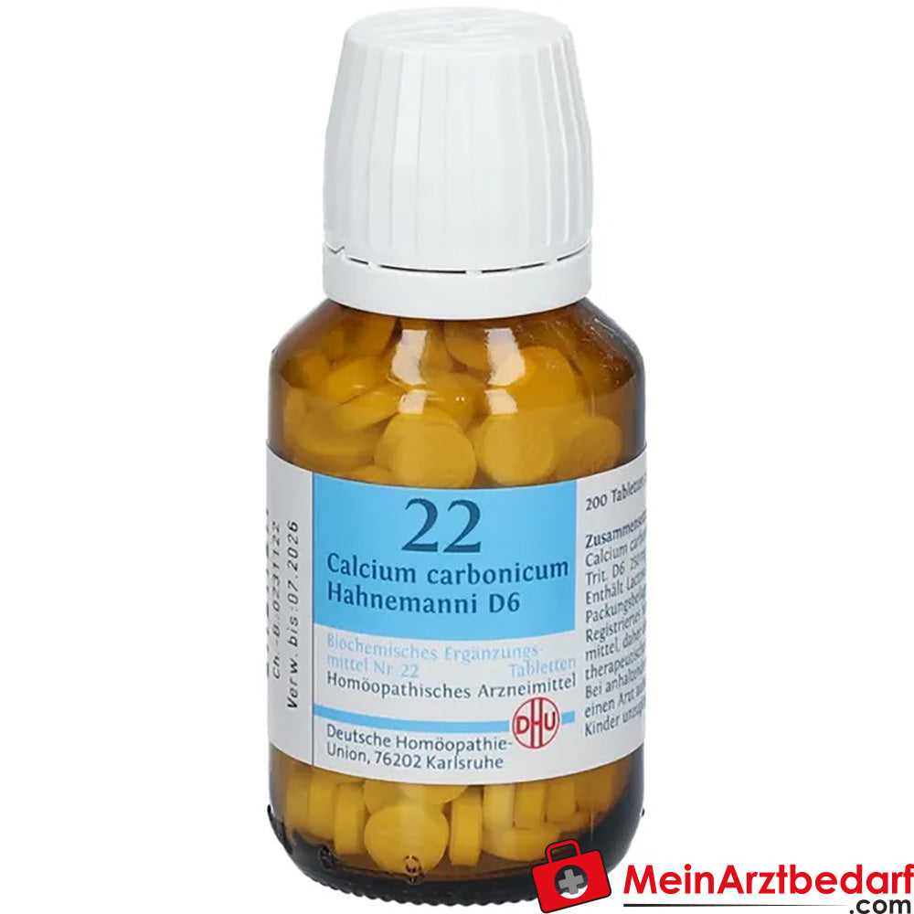 DHU Biochemie 22 Calcium carbonicum D6 250 mg Tabletten
