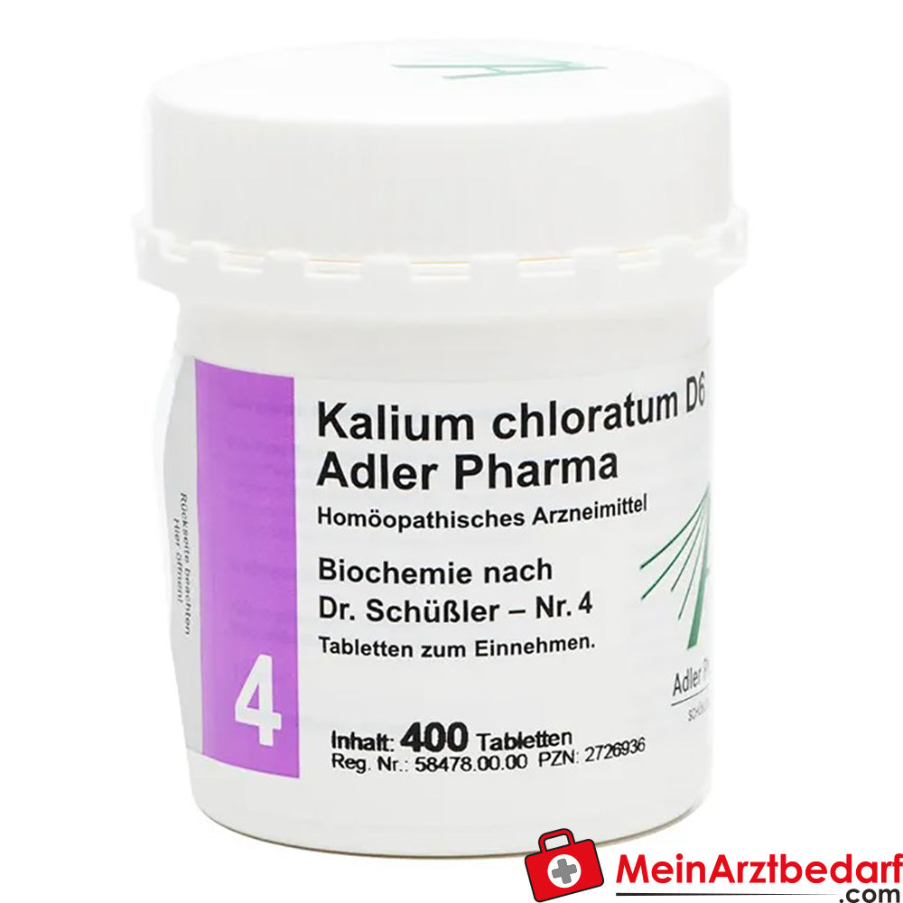 Adler Pharma Kalium chloratum D6 Biochemie nach Dr. Schüßler Nr. 4.
