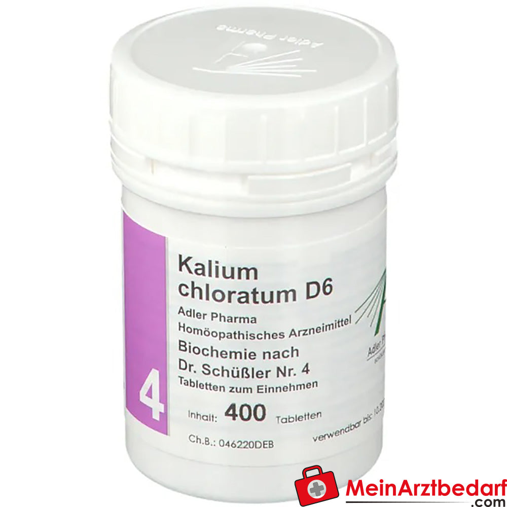 Adler Pharma Kalium chloratum D6 Biochemie nach Dr. Schüßler Nr. 4.