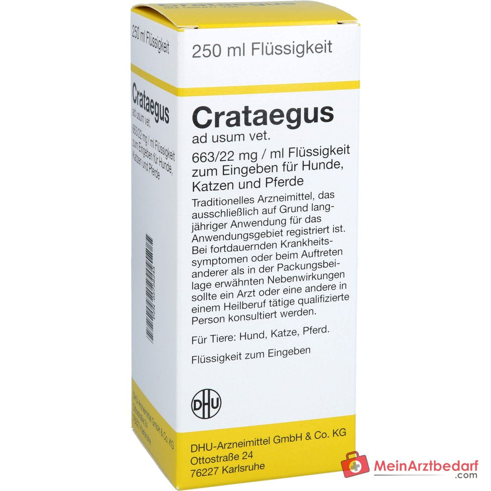 Crataegus ad usum vet meidoorn extract druppels 250 ml voor honden katten paarden