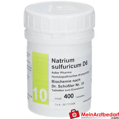 Adler Pharma Natrium sulfuricum D6 Biochemie nach Dr. Schüßler Nr. 10.