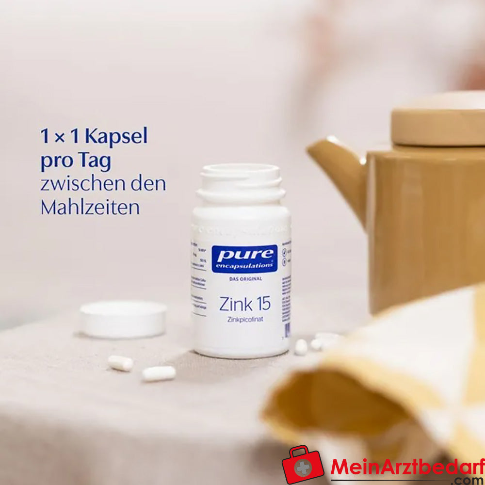 Pure Encapsulations Zinc 15 Picolinate de zinc 15 mg Gélules 60 pièces