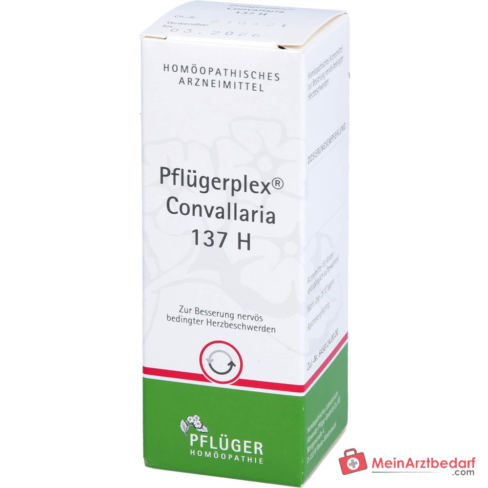 Pflügerplex Convallaria 137 H gouttes médicament homéopathique avec Convallaria majalis D3