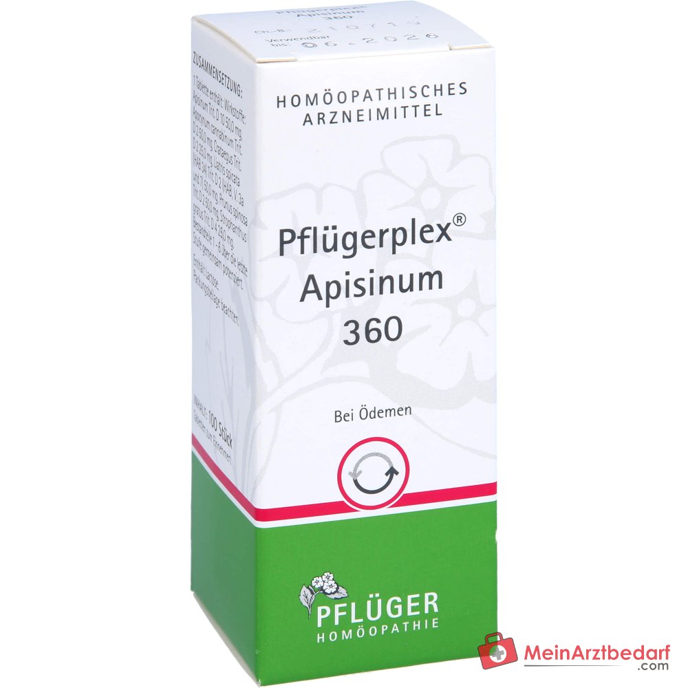 Pflügerplex Apisinum 360 Apisinum / Apocynum cannabinum / Crataegus / Liatris spicata / Prunus spinosa / Strophanthus gratus tabletten, 100 st.