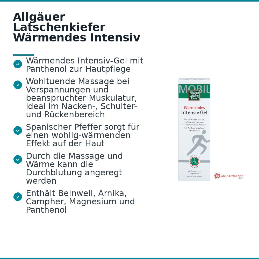 Allgäuer Latschenkiefer Wärmendes Intensiv Gel, 200 ml.