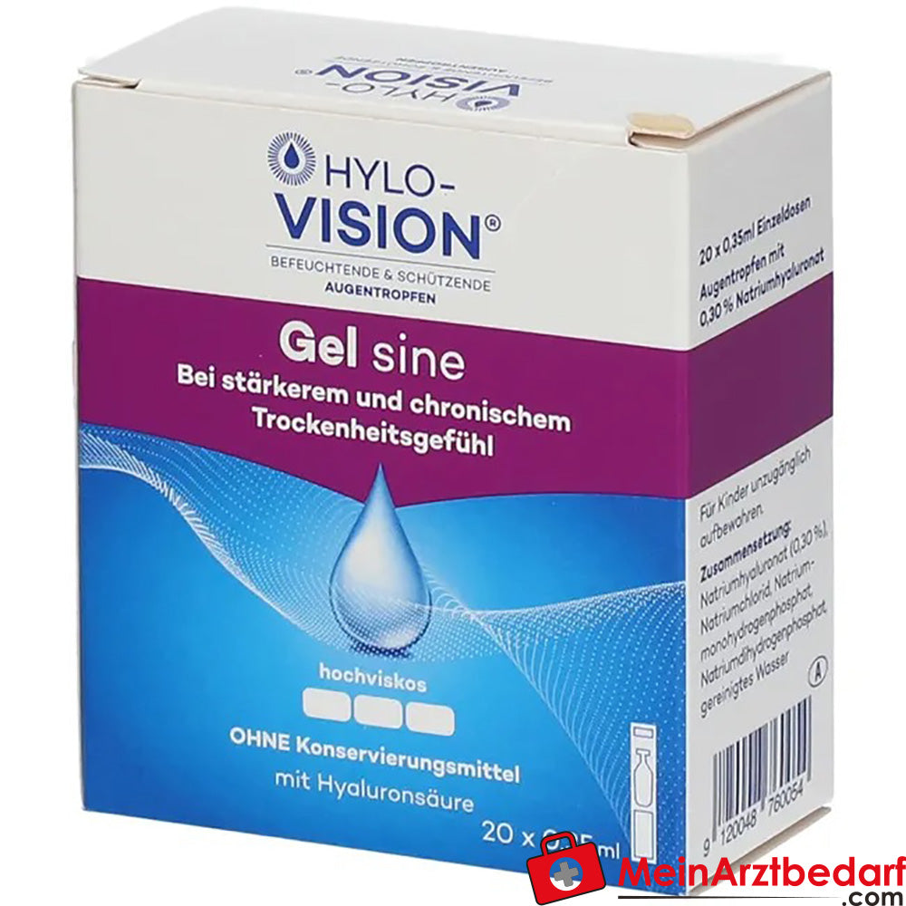 HYLO-VISION® Gel sine, 7ml.