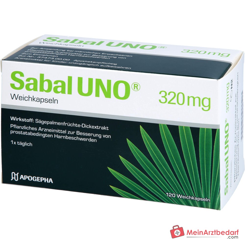 SabalUNO Sabalextrakt 320 mg Weichkapseln 120 Stück