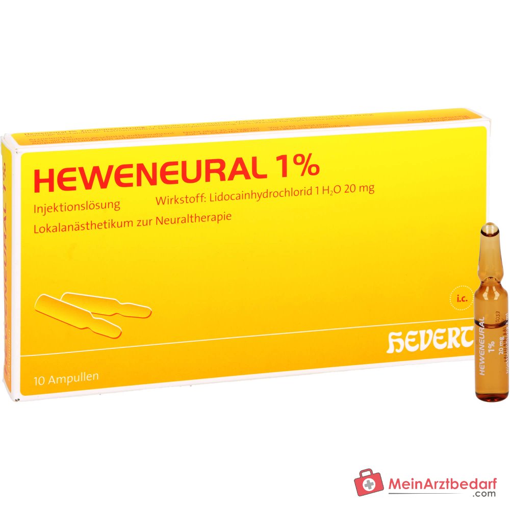 Hevert Heweneural 1% solution injectable, 100 x 2 ml