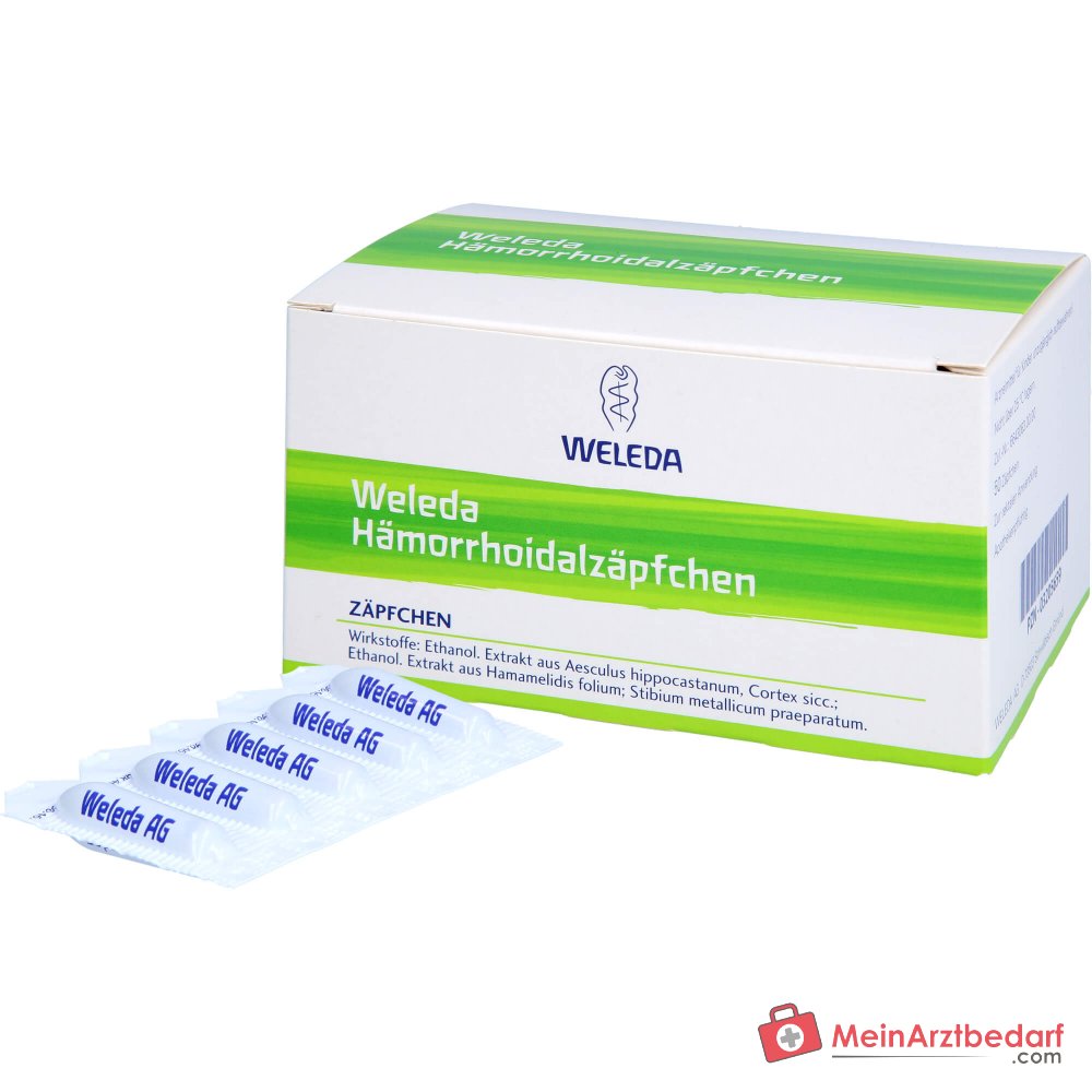 Weleda Aambeien Zetpillen Suppositoria, 50 stuks, 50 stuks