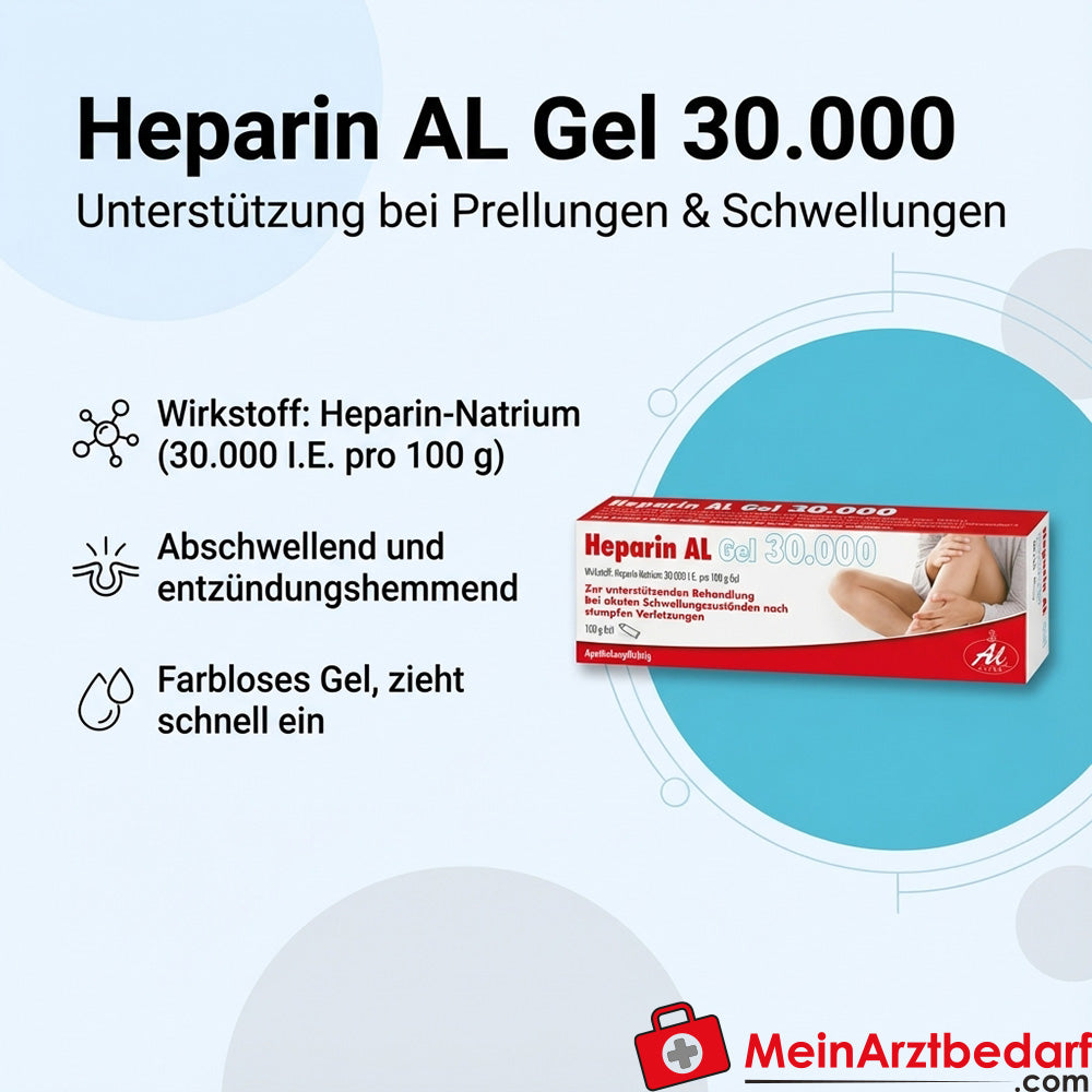 Heparina AL 30.000 U.I./100 g Gel de heparina sódica para contusiones y hematomas