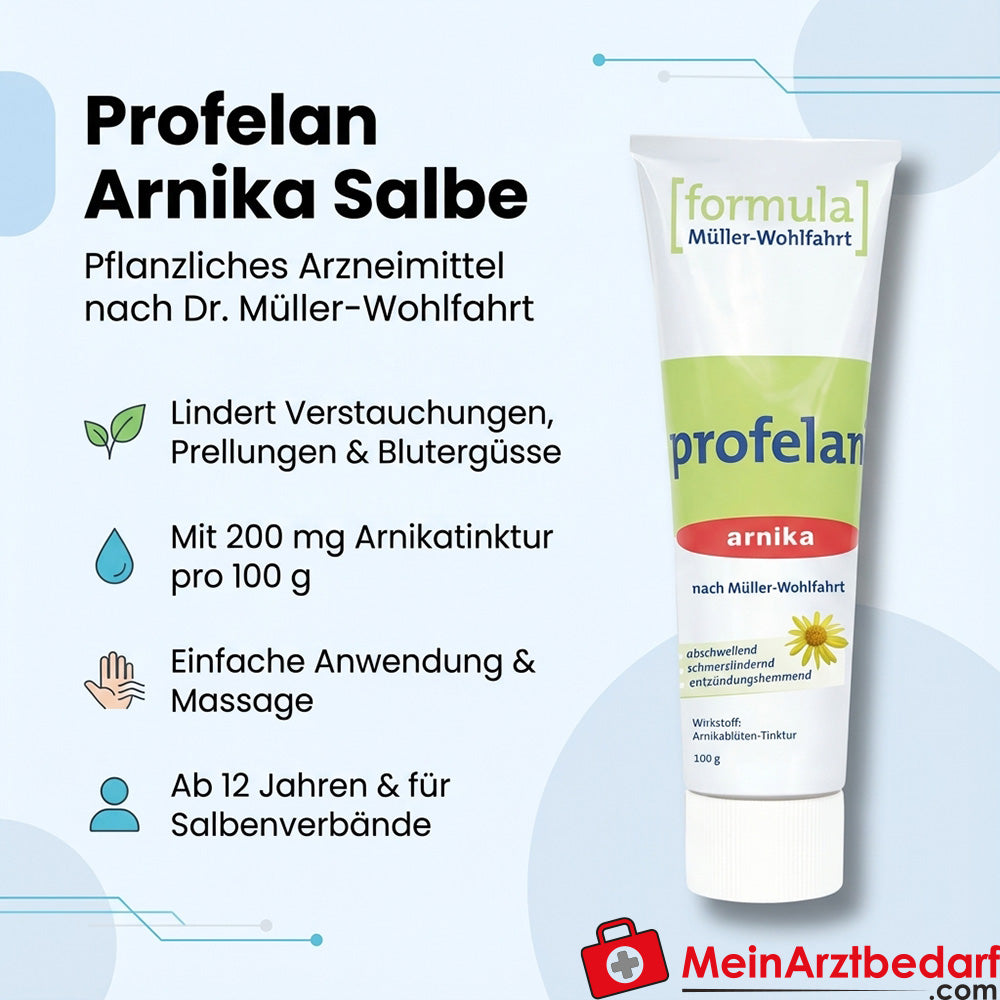 profelan Pommade à l'arnica 200 mg Teinture d'arnica/100 g Pommade 100 g
