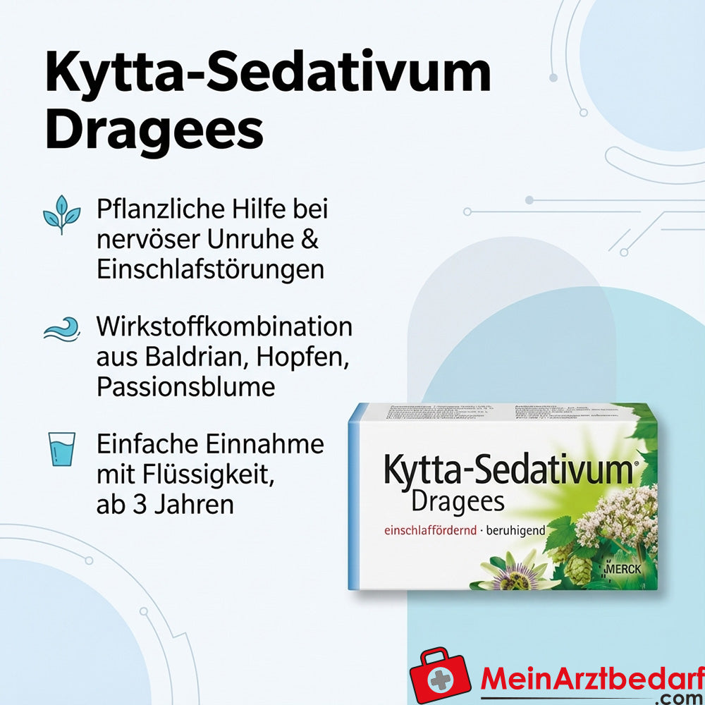 Kytta Sedativum Grageas Valeriana, Lúpulo, Pasiflora, 100 uds.