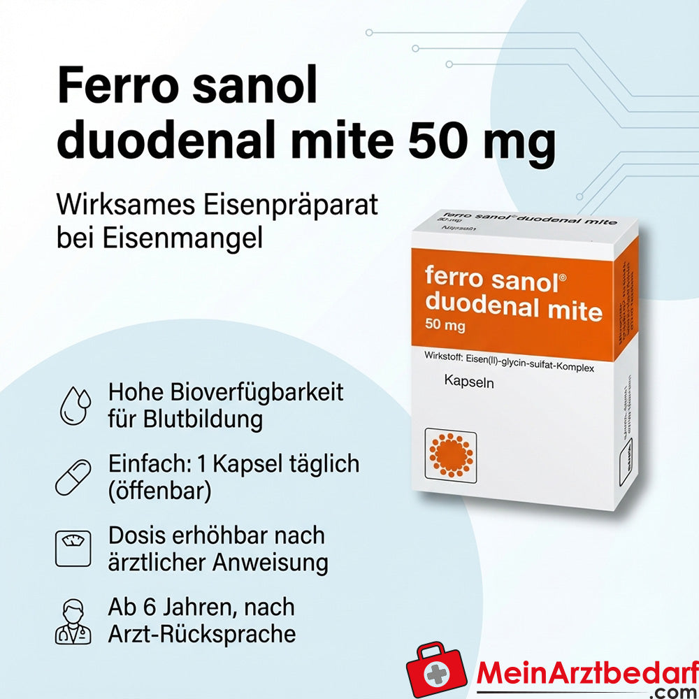Ferro Sanol Duodenal mite 50 mg kapsułki