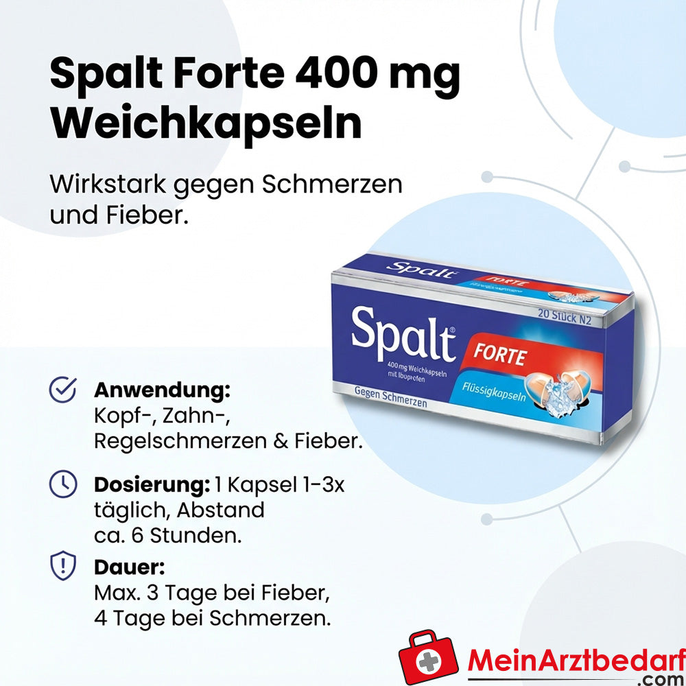 Spalt Forte 400 mg zachte capsules verpakking
