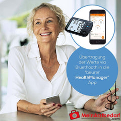 Beurer BM 54 Bluetooth-Oberarm-Blutdruckmessgerät.
