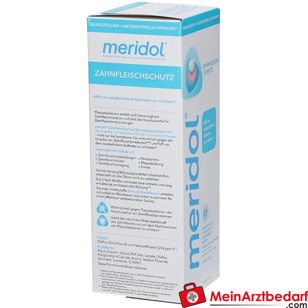 meridol Zahnfleischschutz antibakterielle Mundspülung, 400ml.