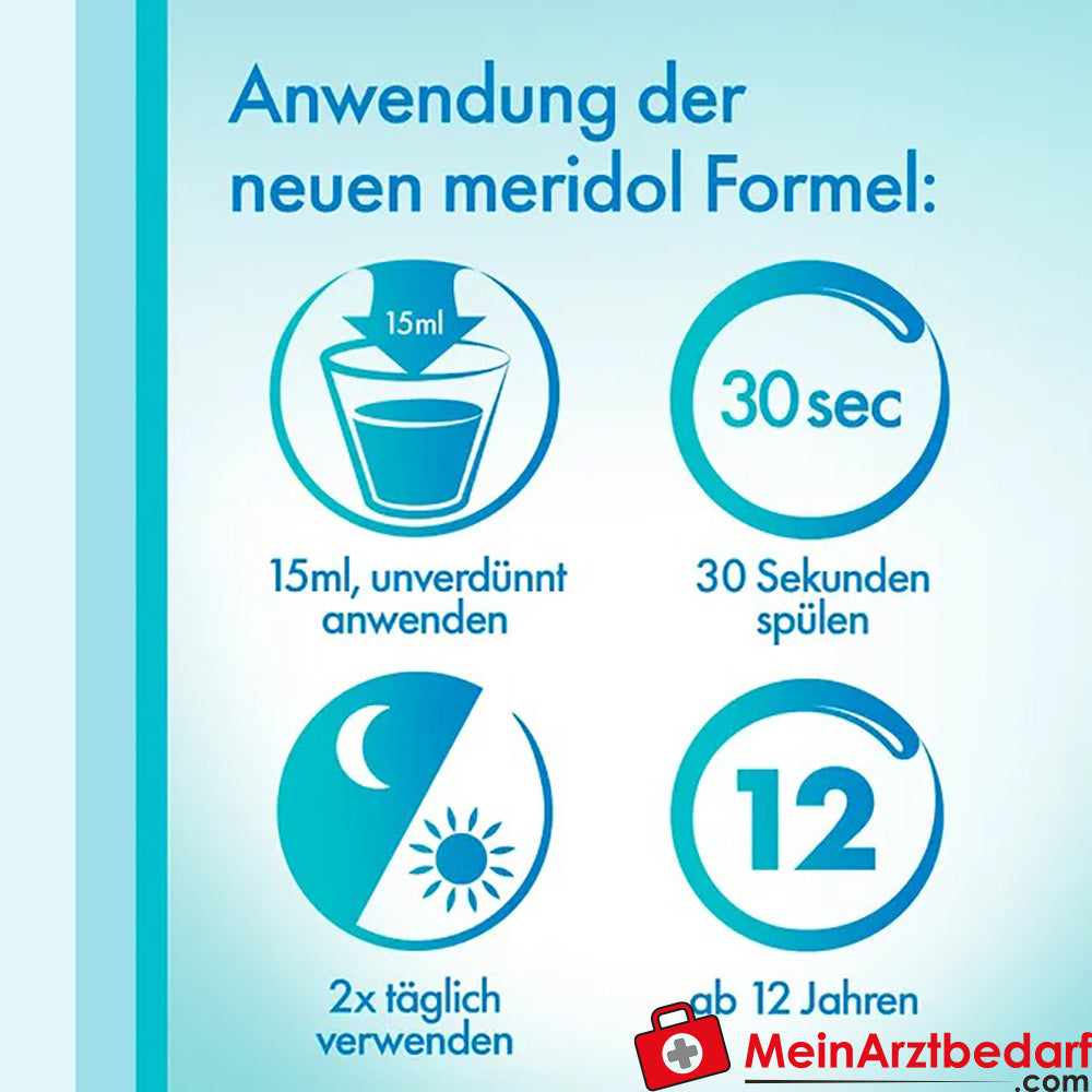 meridol Zahnfleischschutz antibakterielle Mundspülung, 400ml.