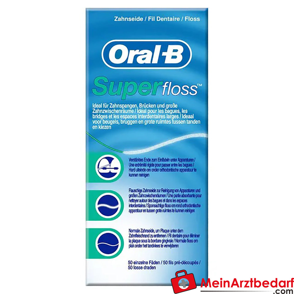 Oral-B® Zahnseide Superfloss Minzgeschmack 50 Fäden, 1 St..