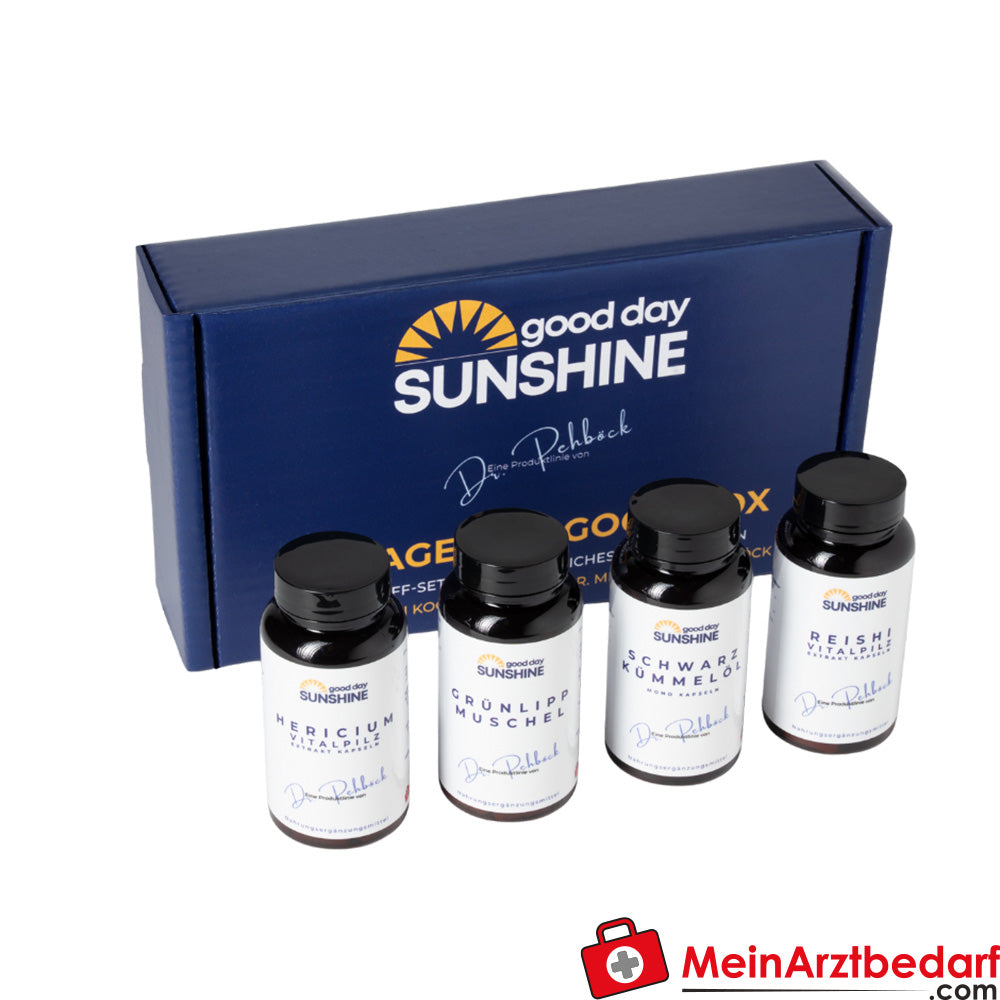Boîte Good Day Sunshine Feel Good, cure de 90 jours (360 gélules)
