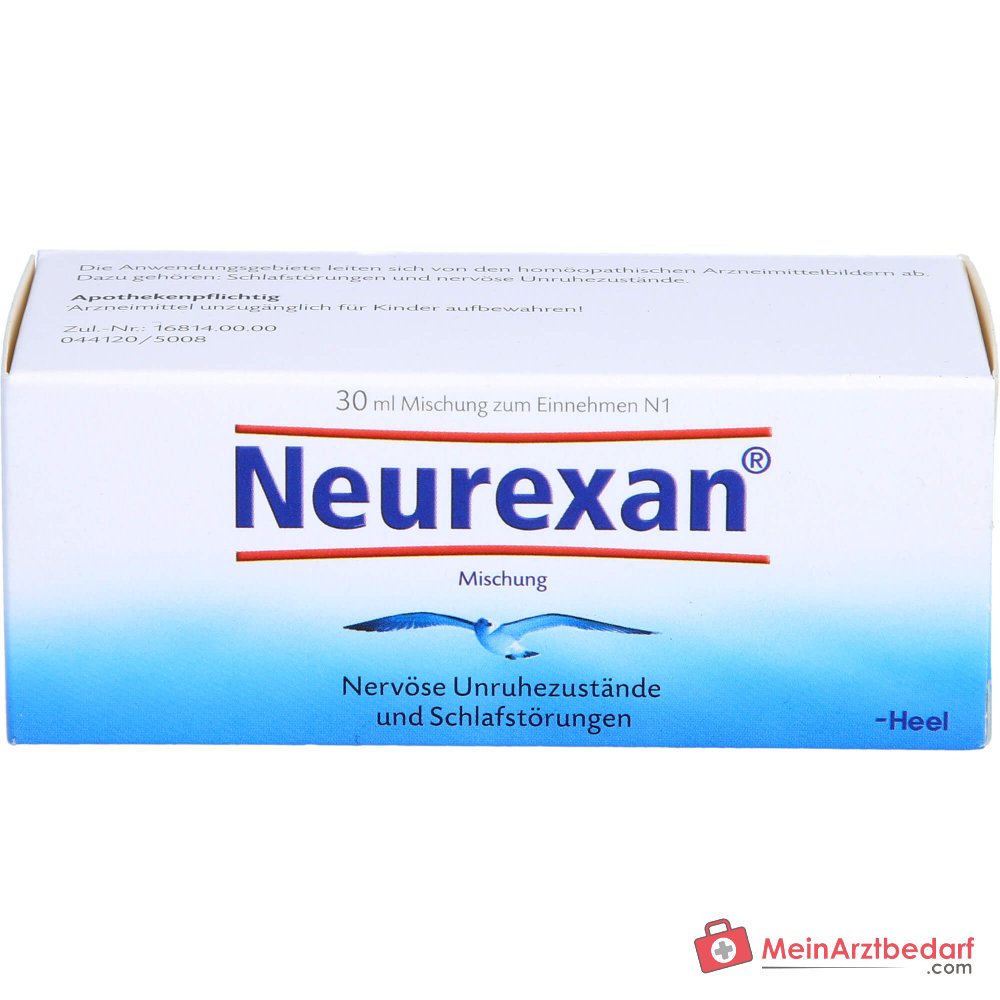 Krople Neurexan, lek homeopatyczny na zaburzenia snu i nerwowy niepokój, 100 ml