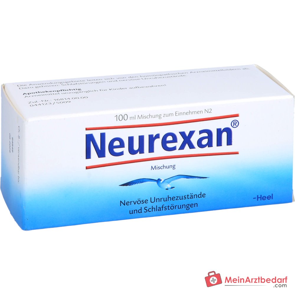 Krople Neurexan, lek homeopatyczny na zaburzenia snu i nerwowy niepokój, 100 ml
