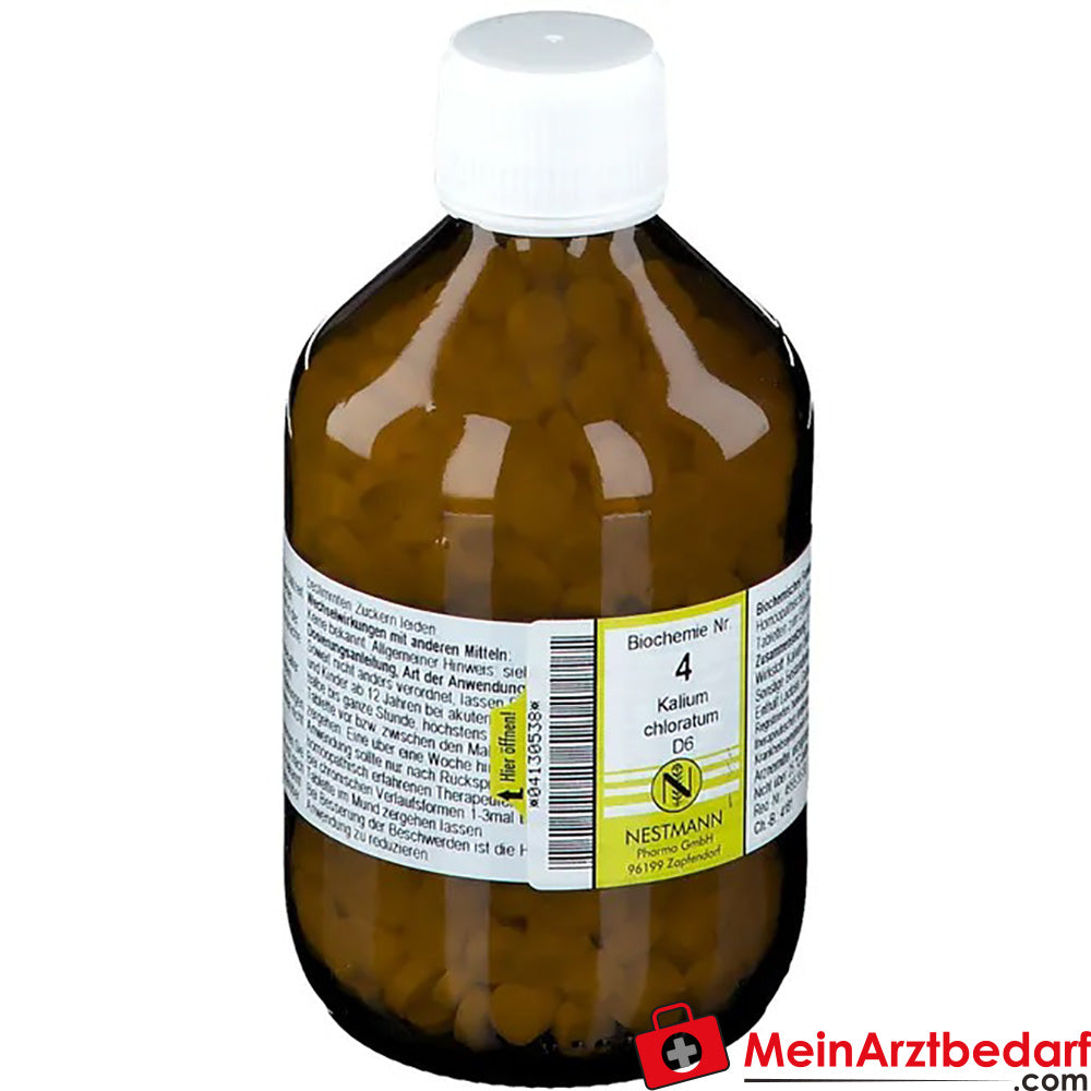 Biochemie 4 Kalium chloratum D 6 Tabletten.