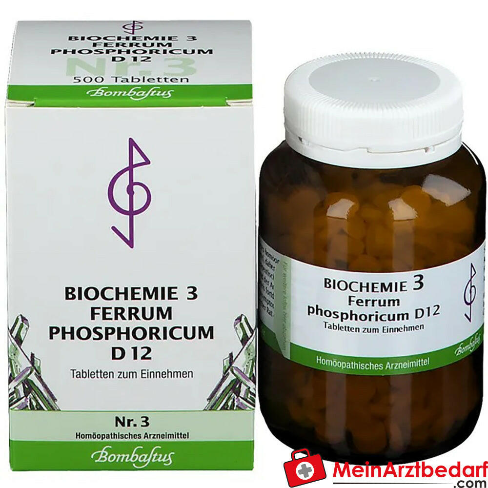 Bombastus biochimie Ferrum phosphoricum D12 250 mg comprimés emballage