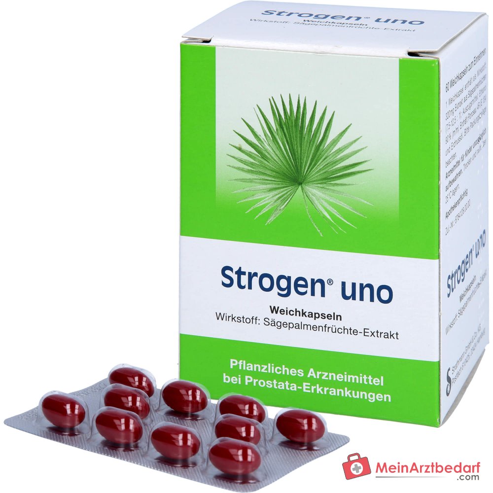 Strathmann Strogen uno Sägepalmenfrucht-Dickextrakt Weichkapseln, 60 St.