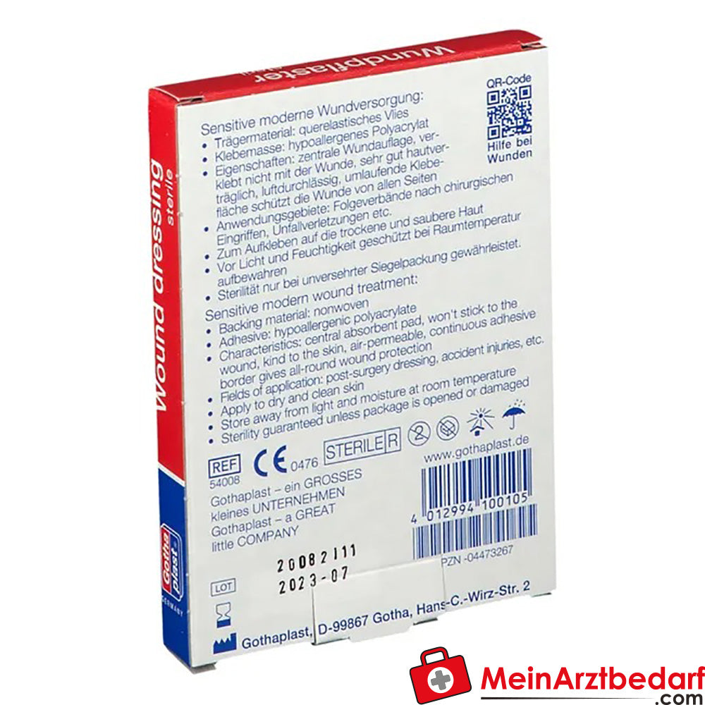 GoTa-POR® Wundpflaster steril 5 cm x 7,2 cm, 5 St..