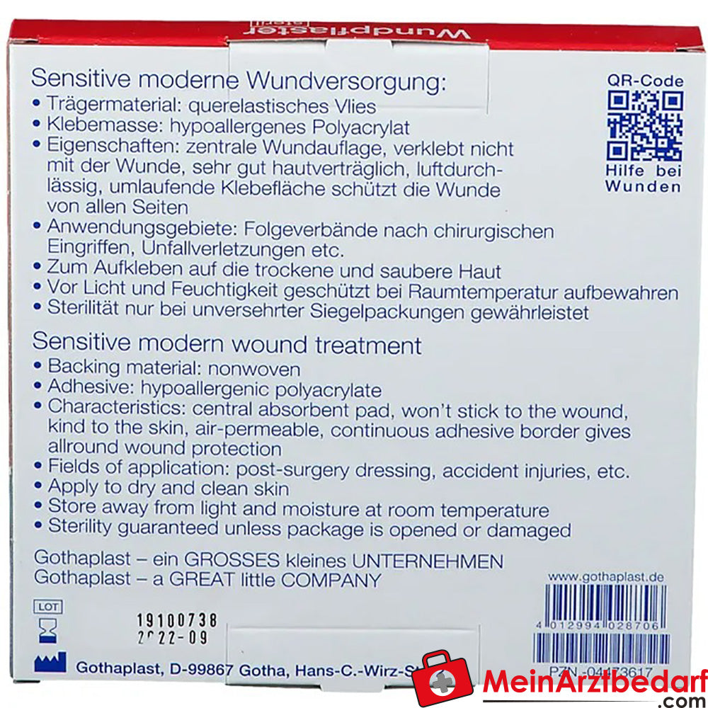 GoTa-POR® steril (hypoallergen) 8 cm x 10 cm, 5 St..
